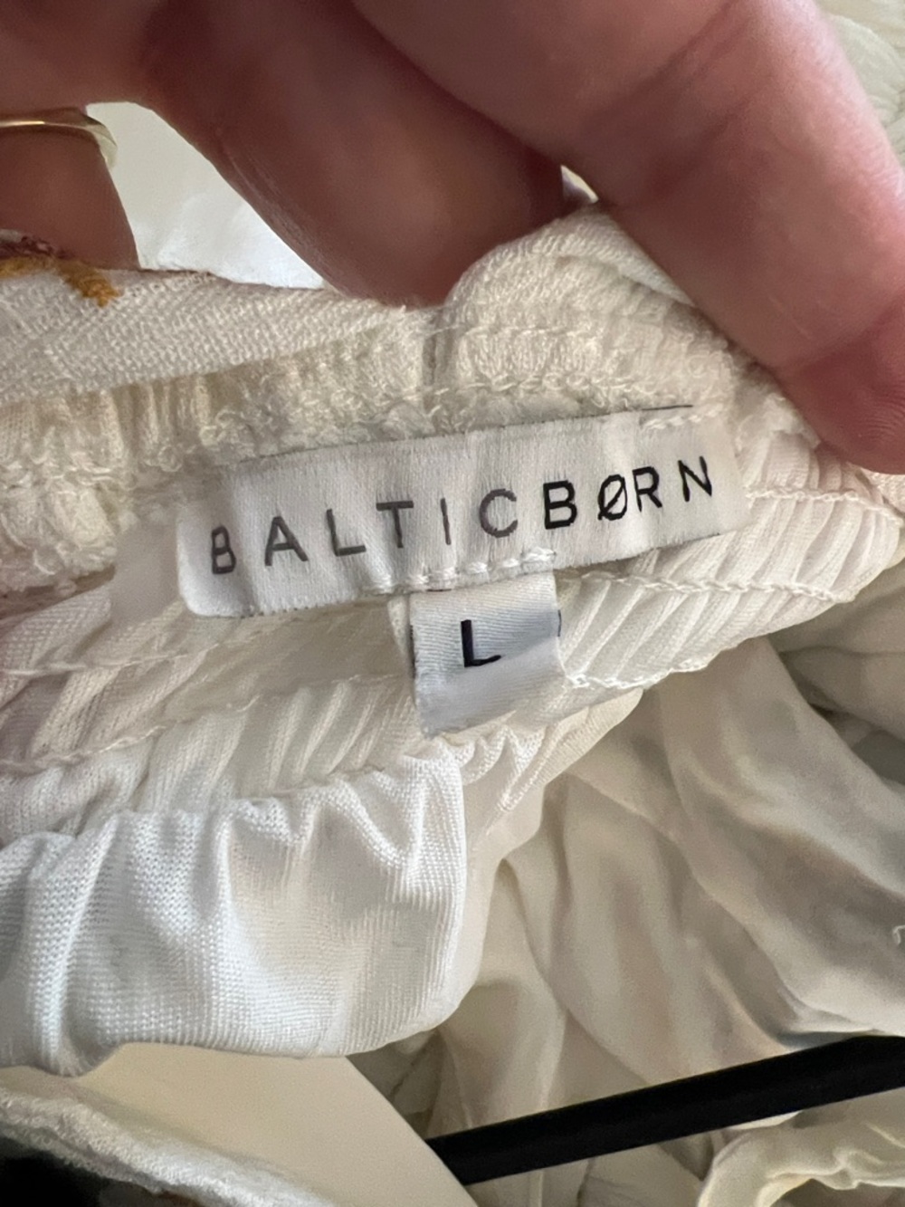 Baltic Born White V-Neck Maxi Dress - size large - Picture 5 of 5
